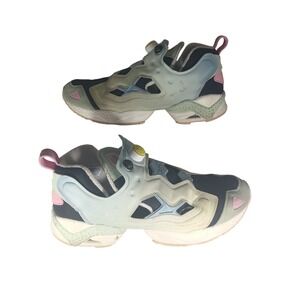 Reebok Instapump Fury Smiley Face Shoes Mens Size 12 Womens 13.5 Pastel